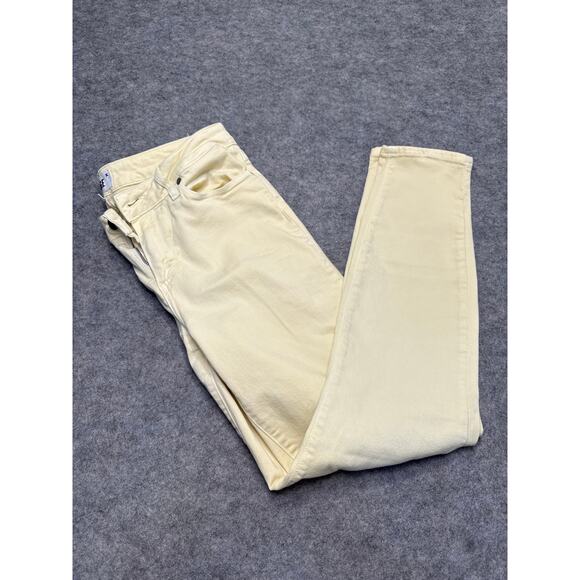 Paige Denim Co Womens Jeans Size 30 Pale Yellow Verdugo Ankle Denim - Picture 7 of 7